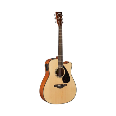 Yamaha FGX800C Solid Top Cutaway Acoustic-Electric Guitar, Dreadnought